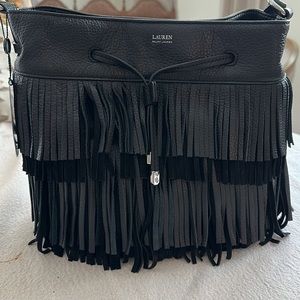 NWT Ralph Lauren Fringe Shoulder bag